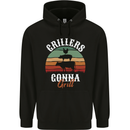 Grillers Gonna Grill BBQ Food Mens 80% Cotton Hoodie Black