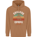 Grillers Gonna Grill BBQ Food Mens 80% Cotton Hoodie Caramel Latte