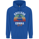 Grillers Gonna Grill BBQ Food Mens 80% Cotton Hoodie Royal Blue
