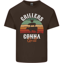 Grillers Gonna Grill BBQ Food Mens Cotton T-Shirt Tee Top Dark Chocolate