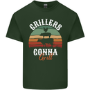 Grillers Gonna Grill BBQ Food Mens Cotton T-Shirt Tee Top Forest Green