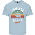 Grillers Gonna Grill BBQ Food Mens Cotton T-Shirt Tee Top Light Blue