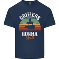 Grillers Gonna Grill BBQ Food Mens Cotton T-Shirt Tee Top Navy Blue