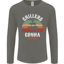 Grillers Gonna Grill BBQ Food Mens Long Sleeve T-Shirt Charcoal