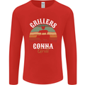Grillers Gonna Grill BBQ Food Mens Long Sleeve T-Shirt Red