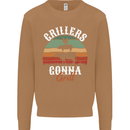Grillers Gonna Grill BBQ Food Mens Sweatshirt Jumper Caramel Latte