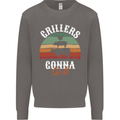 Grillers Gonna Grill BBQ Food Mens Sweatshirt Jumper Charcoal