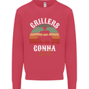 Grillers Gonna Grill BBQ Food Mens Sweatshirt Jumper Heliconia