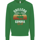 Grillers Gonna Grill BBQ Food Mens Sweatshirt Jumper Irish Green
