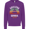 Grillers Gonna Grill BBQ Food Mens Sweatshirt Jumper Purple