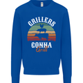Grillers Gonna Grill BBQ Food Mens Sweatshirt Jumper Royal Blue