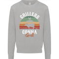 Grillers Gonna Grill BBQ Food Mens Sweatshirt Jumper Sports Grey