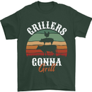 Grillers Gonna Grill BBQ Food Mens T-Shirt 100% Cotton Forest Green