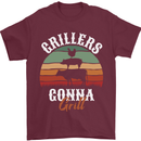 Grillers Gonna Grill BBQ Food Mens T-Shirt 100% Cotton Maroon