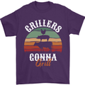 Grillers Gonna Grill BBQ Food Mens T-Shirt 100% Cotton Purple