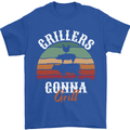Grillers Gonna Grill BBQ Food Mens T-Shirt 100% Cotton Royal Blue