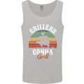 Grillers Gonna Grill BBQ Food Mens Vest Tank Top Sports Grey