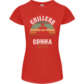 Grillers Gonna Grill BBQ Food Womens Petite Cut T-Shirt Red