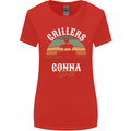 Grillers Gonna Grill BBQ Food Womens Wider Cut T-Shirt Red