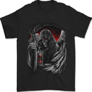 Grim Reaper Biker Gothic Heavy Metal Skull Mens T-Shirt 100% Cotton Black