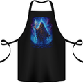 Grim Reaper Domain Cotton Apron 100% Organic Black