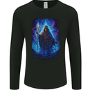 Grim Reaper Domain Mens Long Sleeve T-Shirt Black