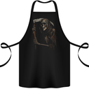 Grim Reaper Gothic Heavy Metal Skull Cotton Apron 100% Organic Black