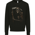 Grim Reaper Gothic Heavy Metal Skull Mens Sweatshirt Jumper Black