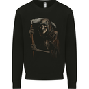 Grim Reaper Gothic Heavy Metal Skull Mens Sweatshirt Jumper Black