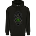 Grim Reaper Gothic Skull Heavy Metal Lantern Childrens Kids Hoodie Black