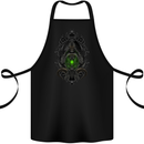 Grim Reaper Gothic Skull Heavy Metal Lantern Cotton Apron 100% Organic Black