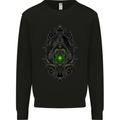 Grim Reaper Gothic Skull Heavy Metal Lantern Mens Sweatshirt Jumper Black