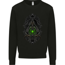 Grim Reaper Gothic Skull Heavy Metal Lantern Mens Sweatshirt Jumper Black
