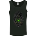 Grim Reaper Gothic Skull Heavy Metal Lantern Mens Vest Tank Top Black