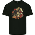 Grim Reaper Horse From Hell Kids T-Shirt Childrens Black