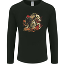 Grim Reaper Horse From Hell Mens Long Sleeve T-Shirt Black