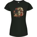 Grim Reaper Horse From Hell Womens Petite Cut T-Shirt Black