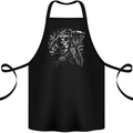 Grim Reaper Illustration Cotton Apron 100% Organic Black