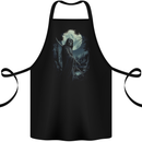 Grim Reaper Returning From Hell Skull Cotton Apron 100% Organic Black