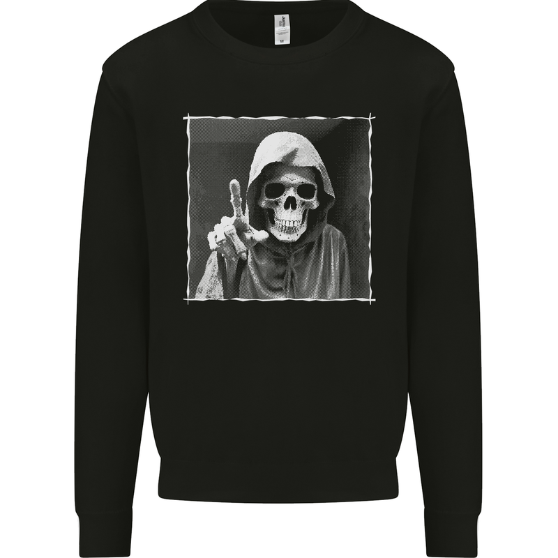 Grim Reaper Skull Mens Sweatshirt Jumper Black
