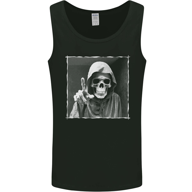 Grim Reaper Skull Mens Vest Tank Top Black