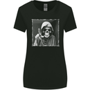 Grim Reaper Skull Womens Wider Cut T-Shirt Black