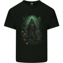 Grim Reaper Surrounded by Skulls Mens Cotton T-Shirt Tee Top Black