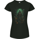 Grim Reaper Surrounded by Skulls Womens Petite Cut T-Shirt Black