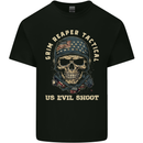 Grim Reaper Tactical Skull Military Army Kids T-Shirt Childrens Black