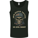 Grim Reaper Tactical Skull Military Army Mens Vest Tank Top Black