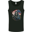 Grim Reaper USA Flag America Skull Mens Vest Tank Top Black