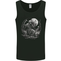 Grim Reaper With a Full Moon and Skulls Mens Vest Tank Top Black
