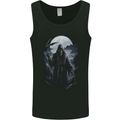 Grim Reaper in a Spooky Landscape Skull Mens Vest Tank Top Black