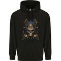 Grim Reaper of the Earth Skull Mens 80% Cotton Hoodie Black
